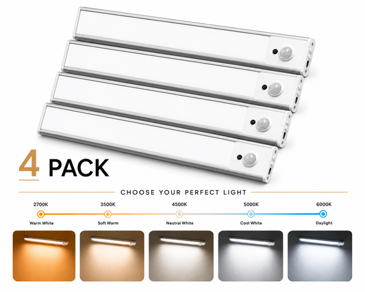 Under Cabinet Light Bar — 4-Pack