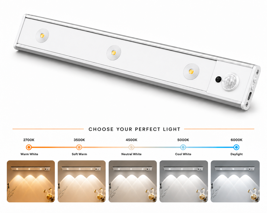 ALVANEX Rechargeable Motion Sensor Under Cabinet Spot Light